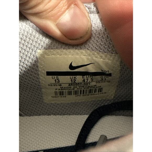 Nike Air Max Typha Gray Navy Blue NFL Dallas Cowboy Logo Running Shoe Sneaker 13 - Picture 8 of 11